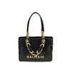 Black Calf Leather Shoulder Bag