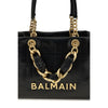 Balmain Black Calf Leather Bag
