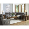 Power Leather Look Recliner