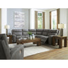 Power Leather Look Recliner