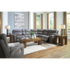 Power Leather Look Recliner