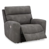 Power Leather Look Recliner