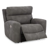 Power Leather Look Recliner