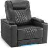 Power Leather Look Recliner
