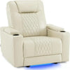 Power Leather Look Recliner