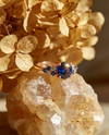 Blue Sapphire Cluster Ring